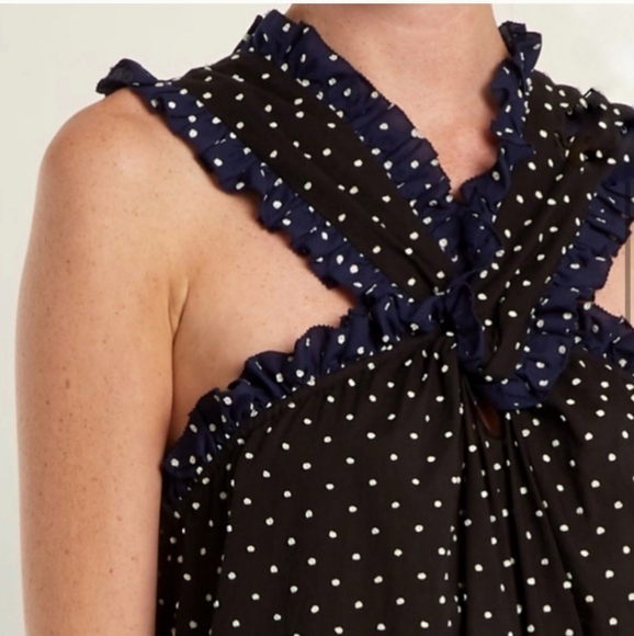 MARYSIA Resort Swim Crossover Swiss Polka Dot Dress - Picture 2 of 9